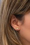 Heliophilia Silver Pendientes de Plata de Ley 925 con Baño de Oro y Circón